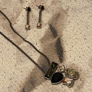 Set of Swarovski earrings & necklaces